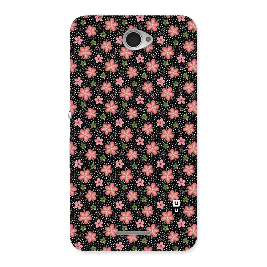 Cute Tiny Flowers Back Case for Sony Xperia E4