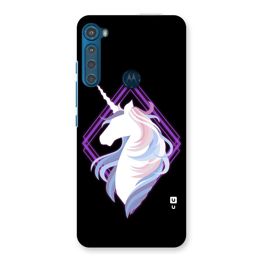 Cute Unicorn Illustration Back Case for Motorola One Fusion Plus