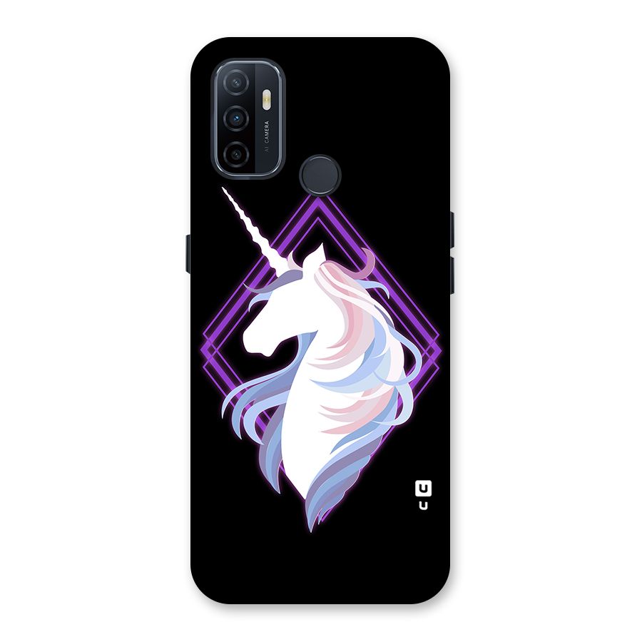 Cute Unicorn Illustration Back Case for Oppo A32