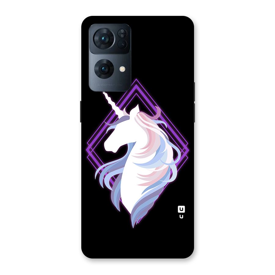 Cute Unicorn Illustration Back Case for Oppo Reno7 Pro 5G