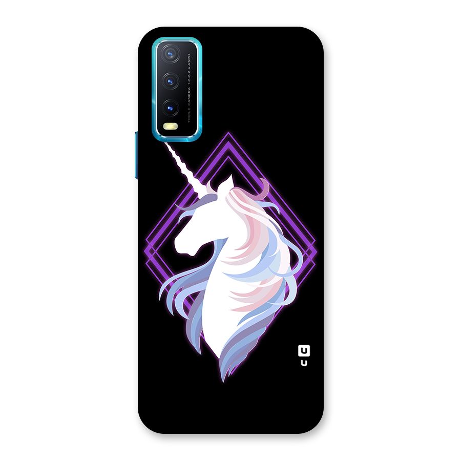 Cute Unicorn Illustration Back Case for Vivo Y20A