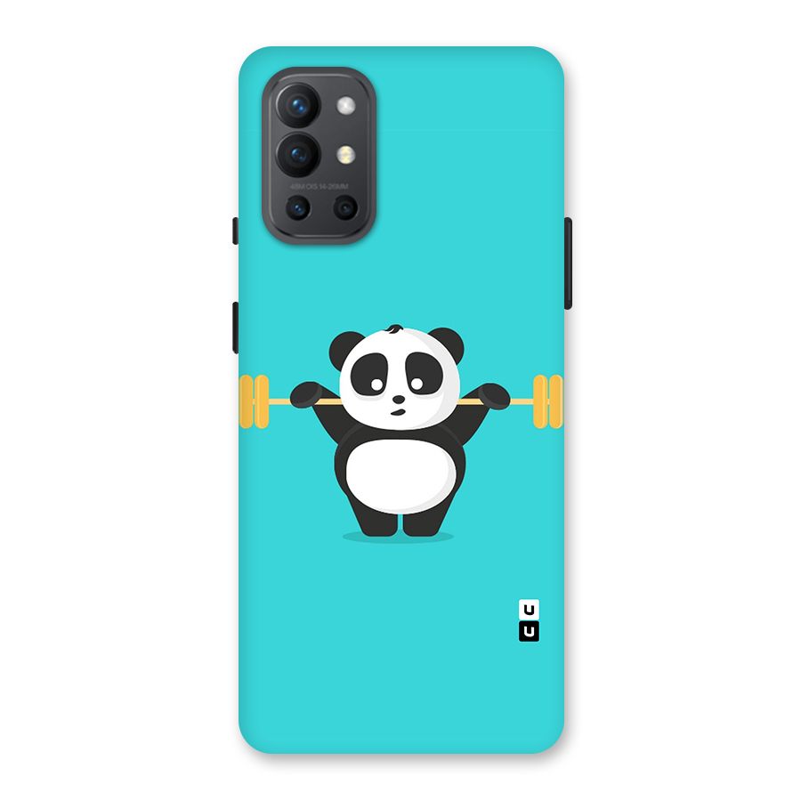 Cute Weightlifting Panda Back Case for OnePlus 9R