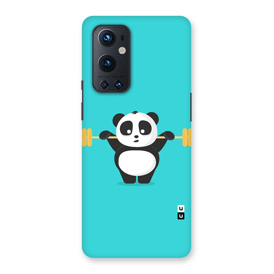 Cute Weightlifting Panda Back Case for OnePlus 9 Pro
