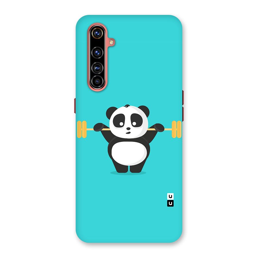 Cute Weightlifting Panda Back Case for Realme X50 Pro