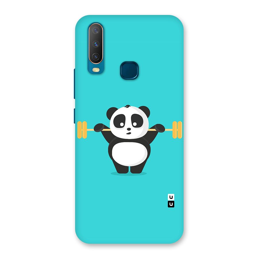 Cute Weightlifting Panda Back Case for Vivo Y11