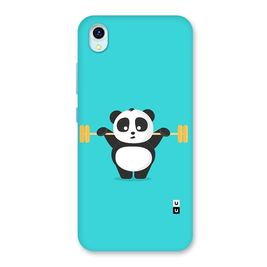 Cute Weightlifting Panda Back Case for Vivo Y1s