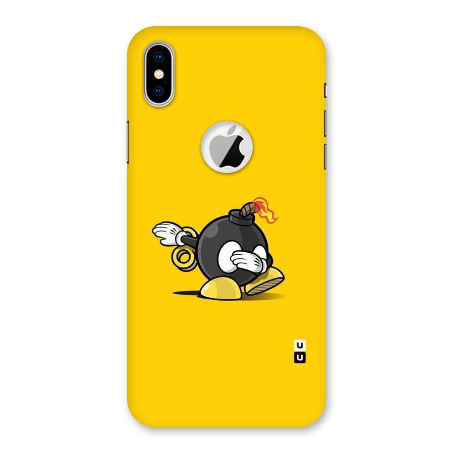 Dab Bomb Back Case for iPhone XS Logo Cut