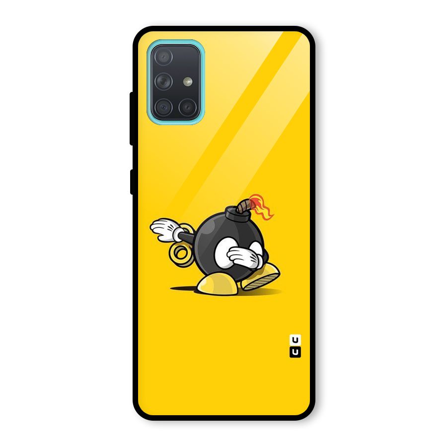 Dab Bomb Glass Back Case for Galaxy A71