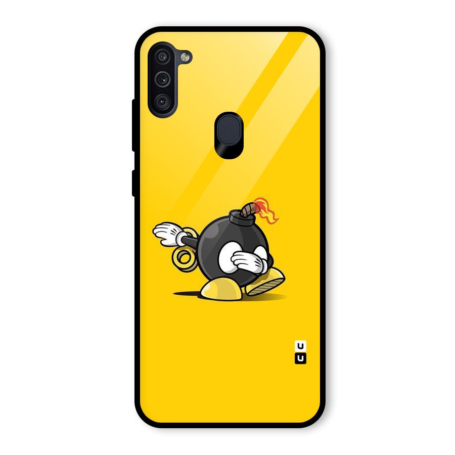 Dab Bomb Glass Back Case for Galaxy M11