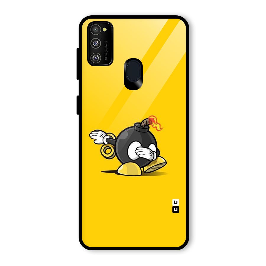 Dab Bomb Glass Back Case for Galaxy M30s
