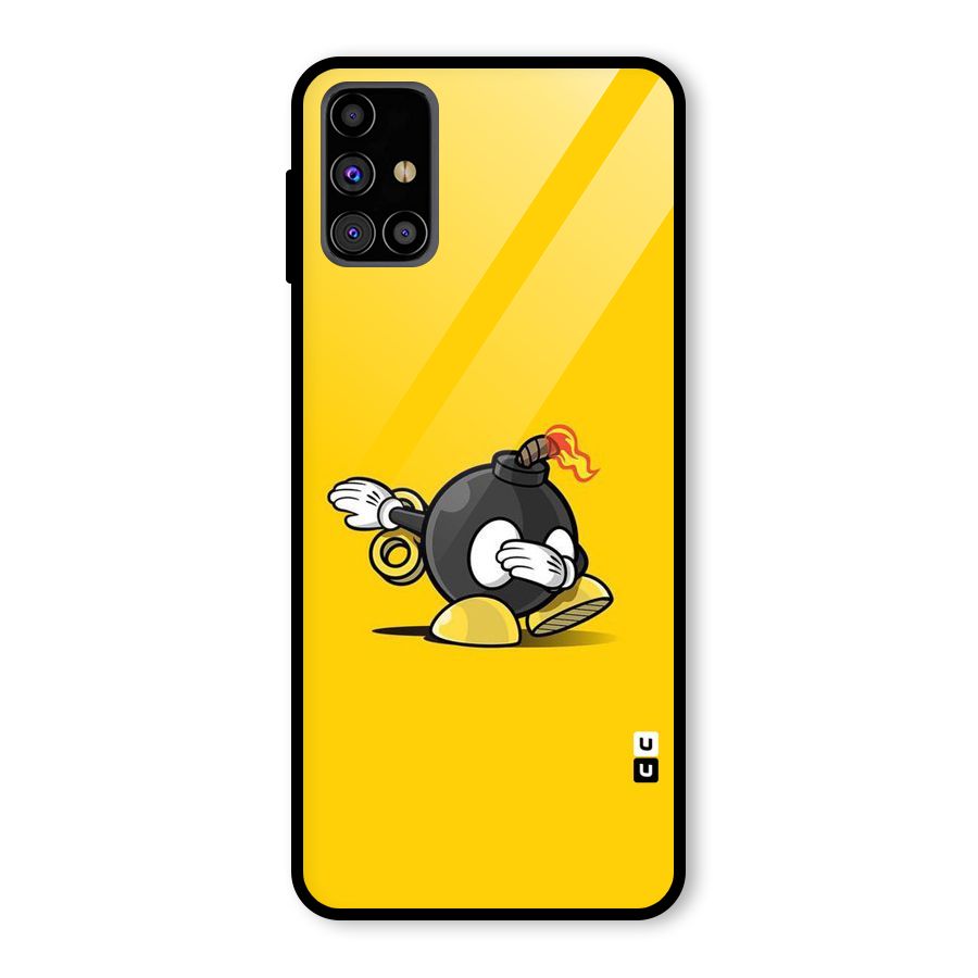 Dab Bomb Glass Back Case for Galaxy M31s
