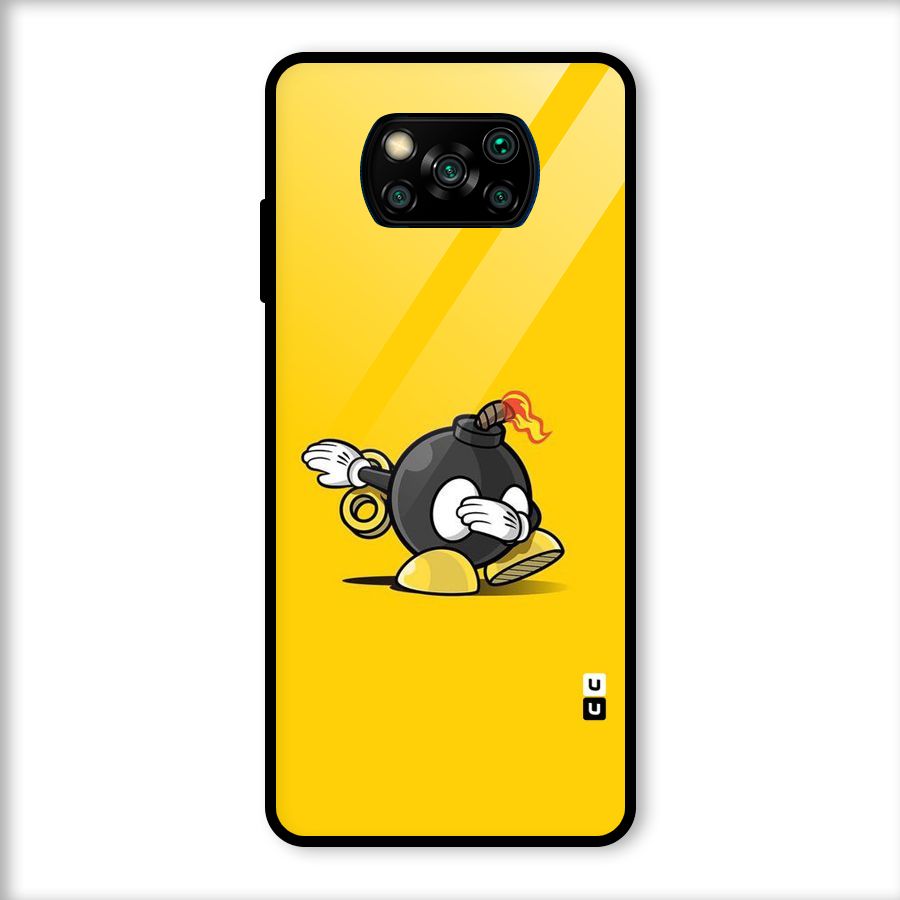 Dab Bomb Glass Back Case for Poco X3
