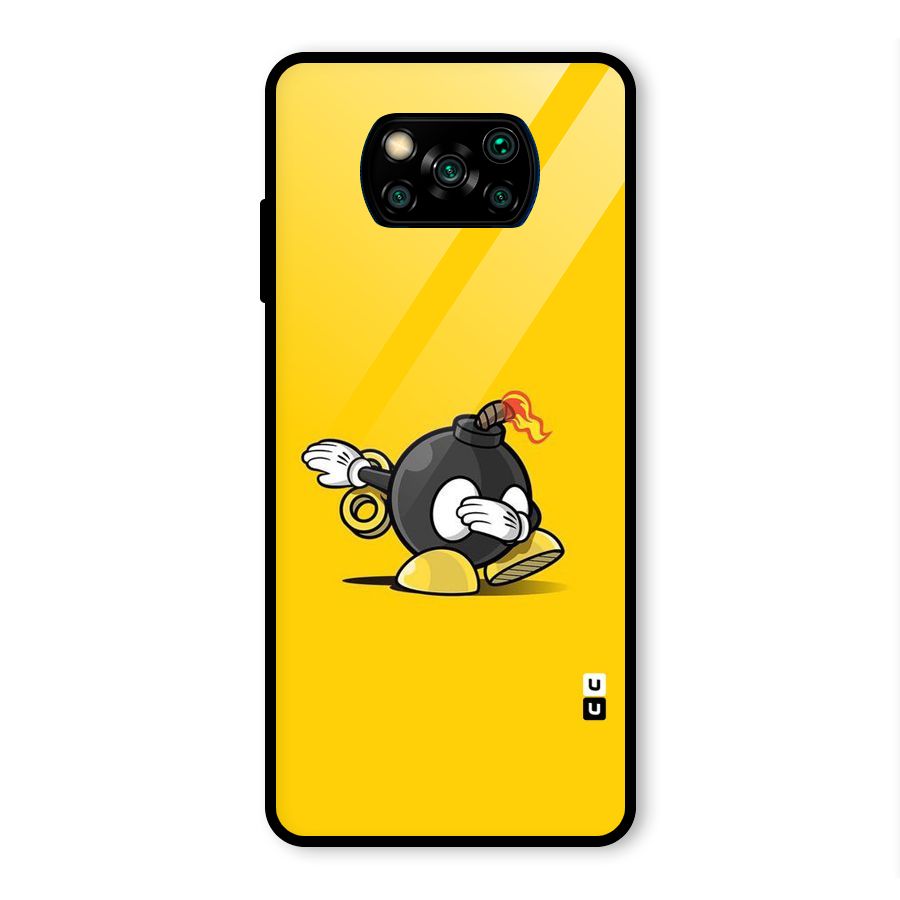 Dab Bomb Glass Back Case for Poco X3 Pro