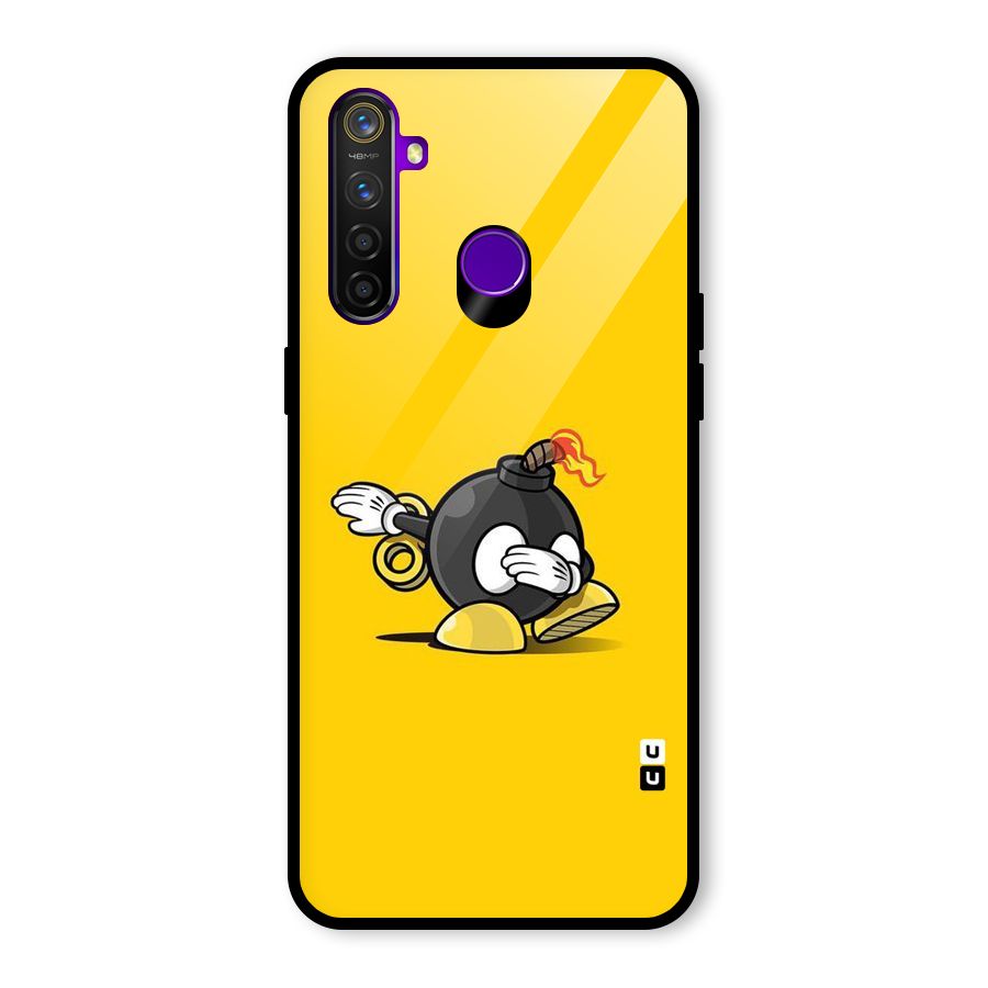 Dab Bomb Glass Back Case for Realme 5 Pro