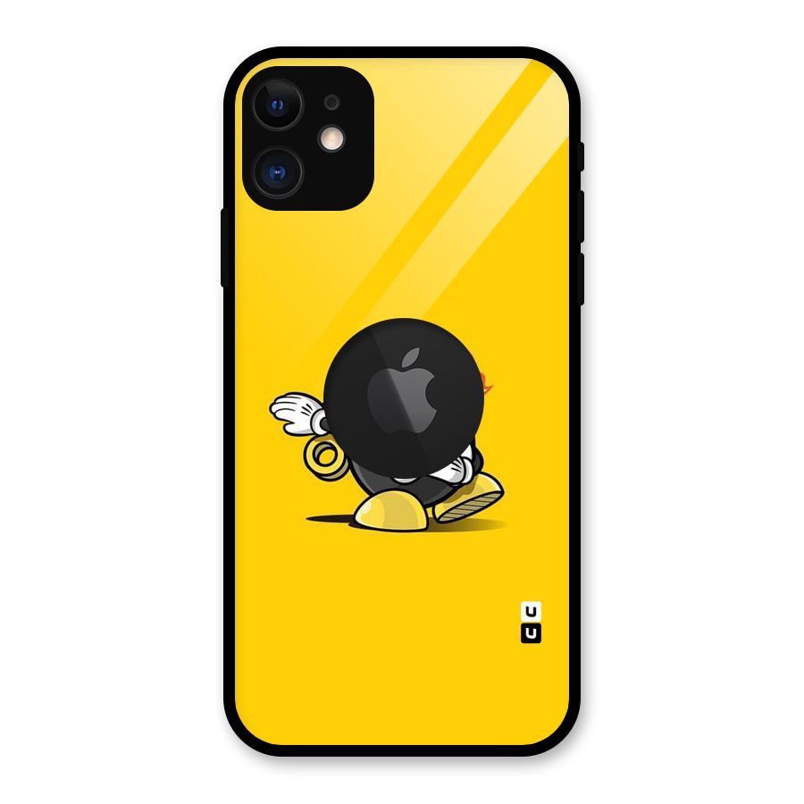 Dab Bomb Glass Back Case for iPhone 11 Logo Cut