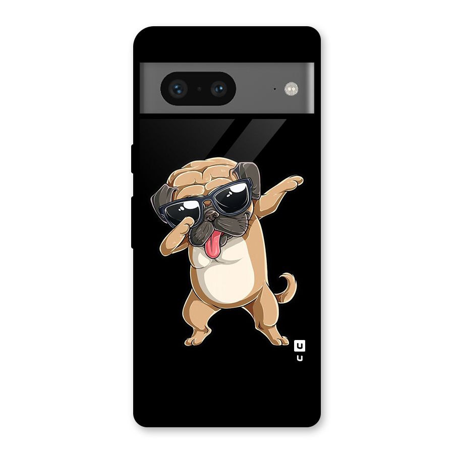 Dab Cool Dog Glass Back Case for Google Pixel 7