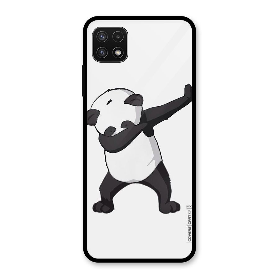 Dab Panda Shoot Glass Back Case for Galaxy A22 5G