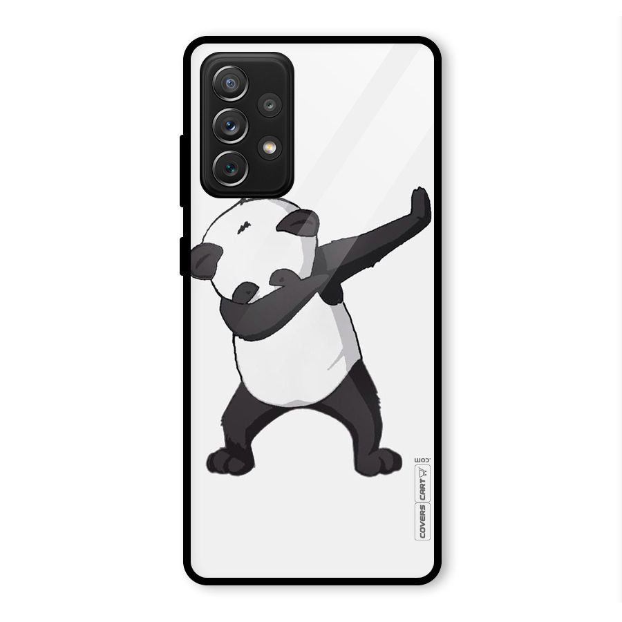 Dab Panda Shoot Glass Back Case for Galaxy A72