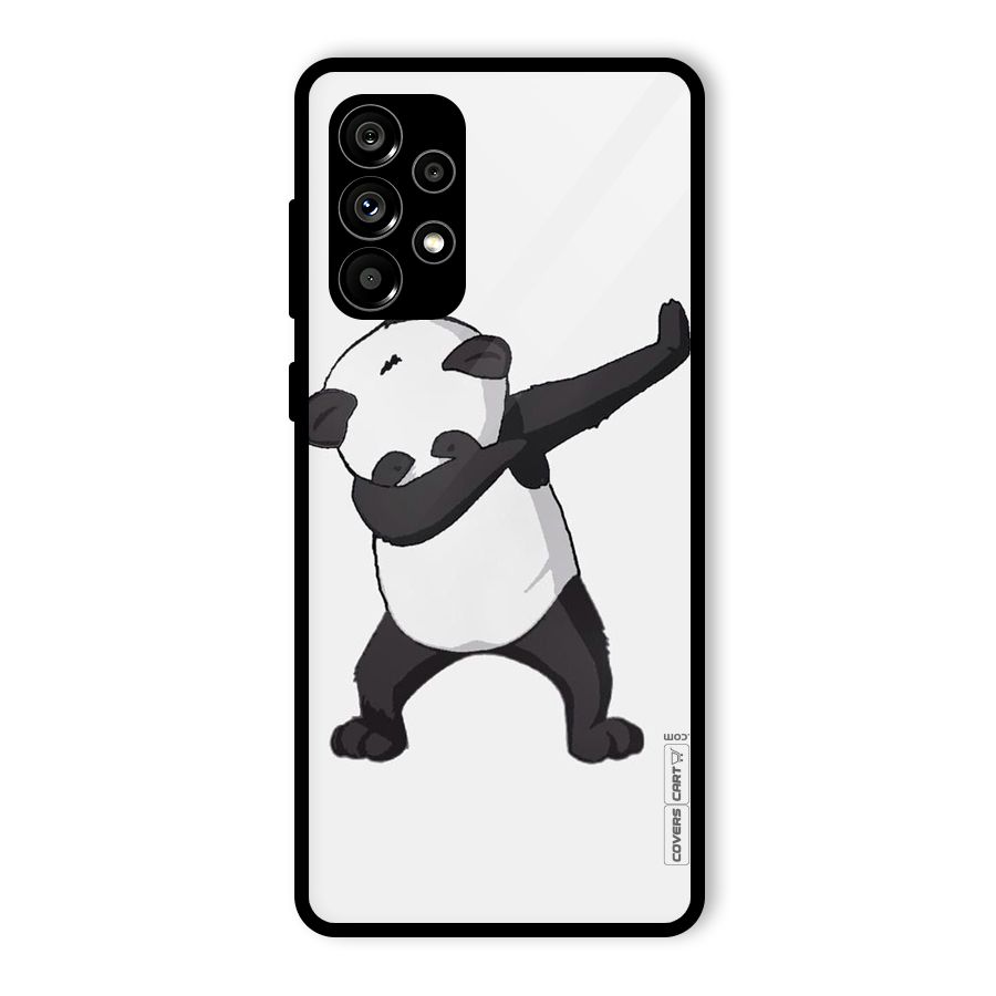 Dab Panda Shoot Glass Back Case for Galaxy A73 5G
