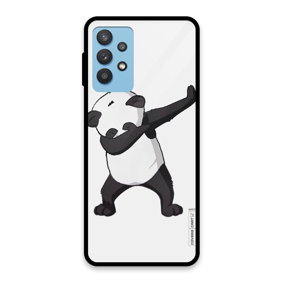 Dab Panda Shoot Glass Back Case for Galaxy M32 5G