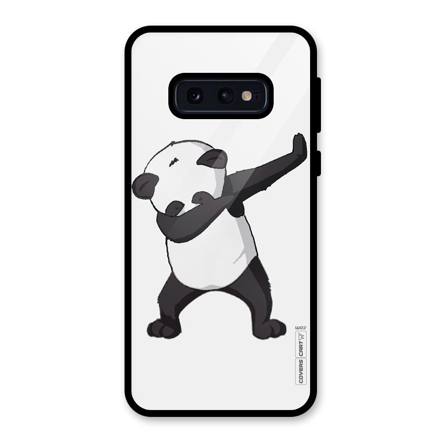 Dab Panda Shoot Glass Back Case for Galaxy S10e