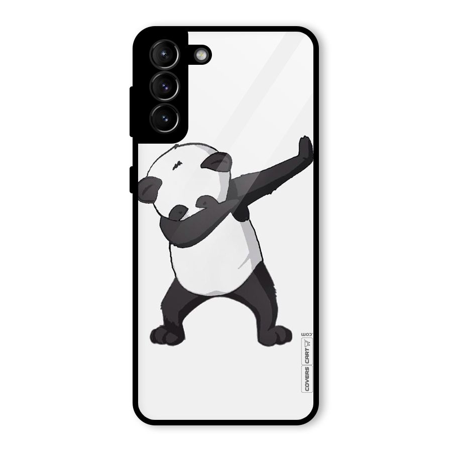 Dab Panda Shoot Glass Back Case for Galaxy S21 Plus