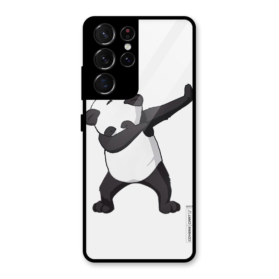 Dab Panda Shoot Glass Back Case for Galaxy S21 Ultra 5G