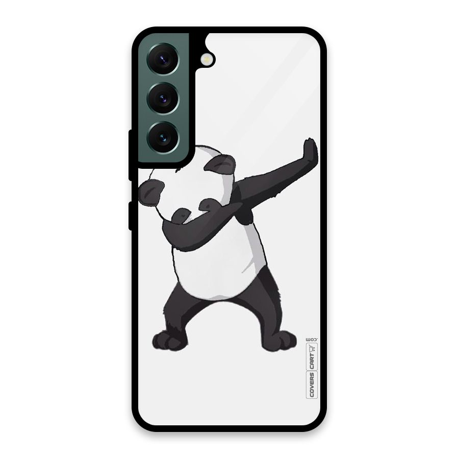 Dab Panda Shoot Glass Back Case for Galaxy S22 5G