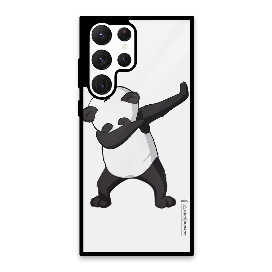 Dab Panda Shoot Glass Back Case for Galaxy S22 Ultra 5G