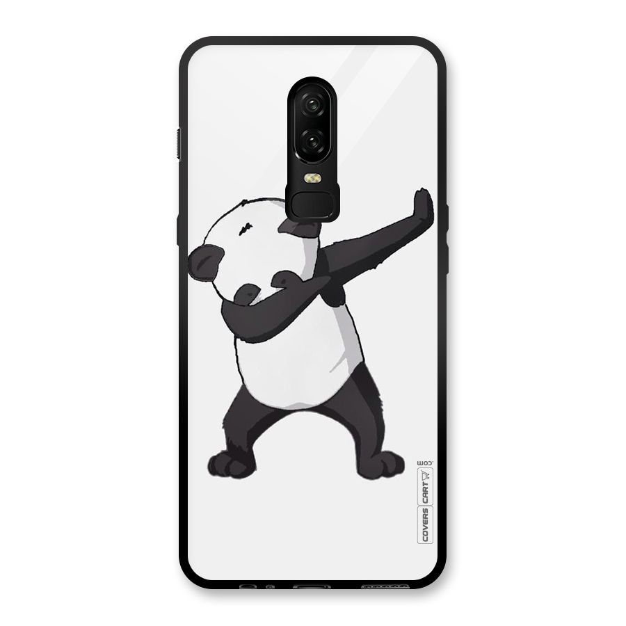 Dab Panda Shoot Glass Back Case for OnePlus 6