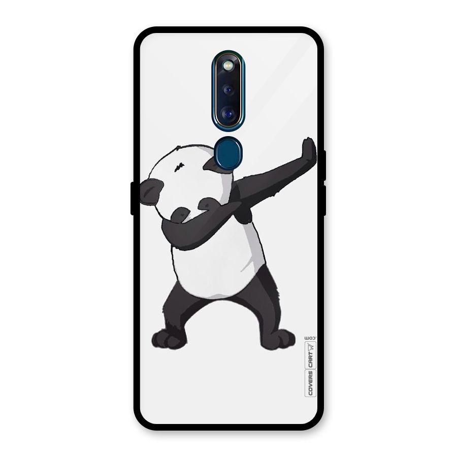 Dab Panda Shoot Glass Back Case for Oppo F11 Pro
