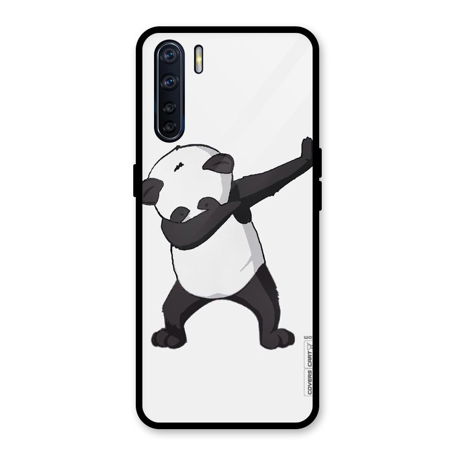 Dab Panda Shoot Glass Back Case for Oppo F15
