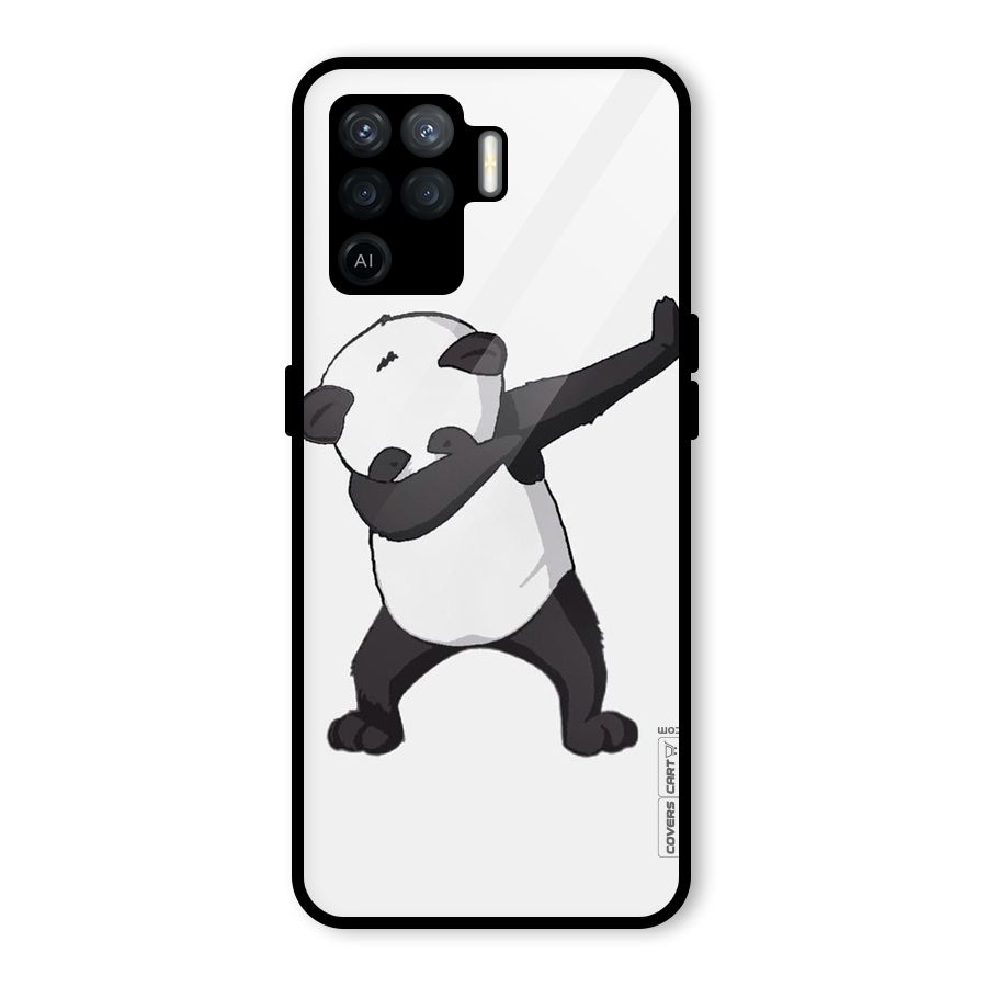 Dab Panda Shoot Glass Back Case for Oppo F19 Pro