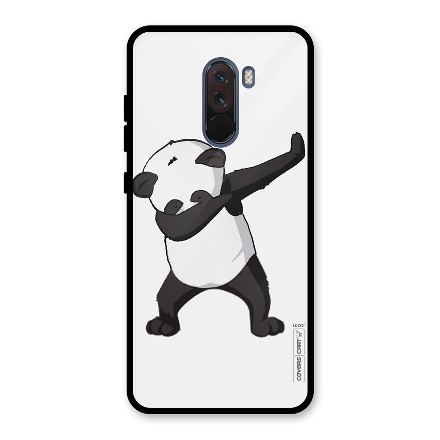 Dab Panda Shoot Glass Back Case for Poco F1