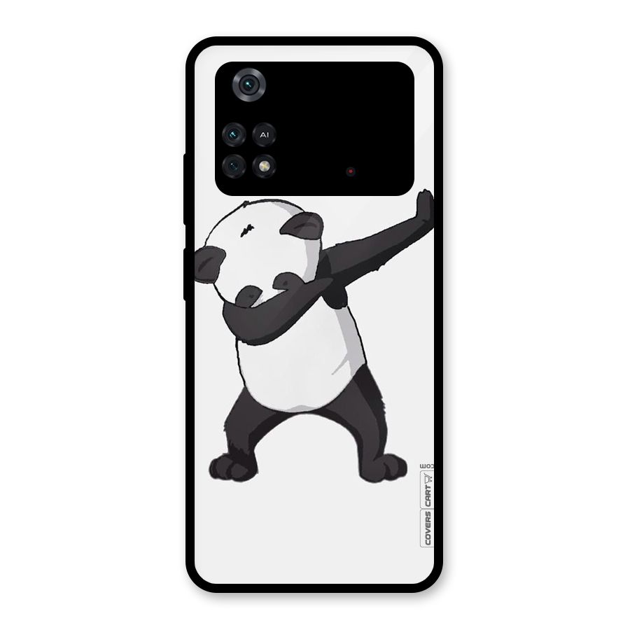 Dab Panda Shoot Glass Back Case for Poco M4 Pro 4G