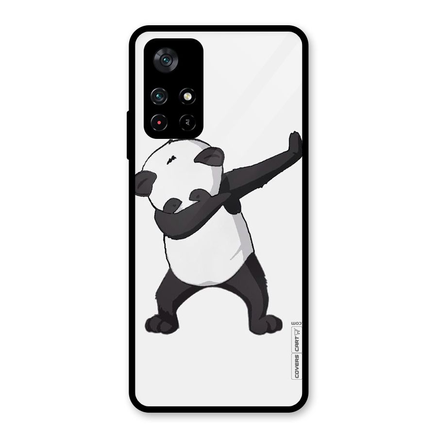 Dab Panda Shoot Glass Back Case for Poco M4 Pro 5G