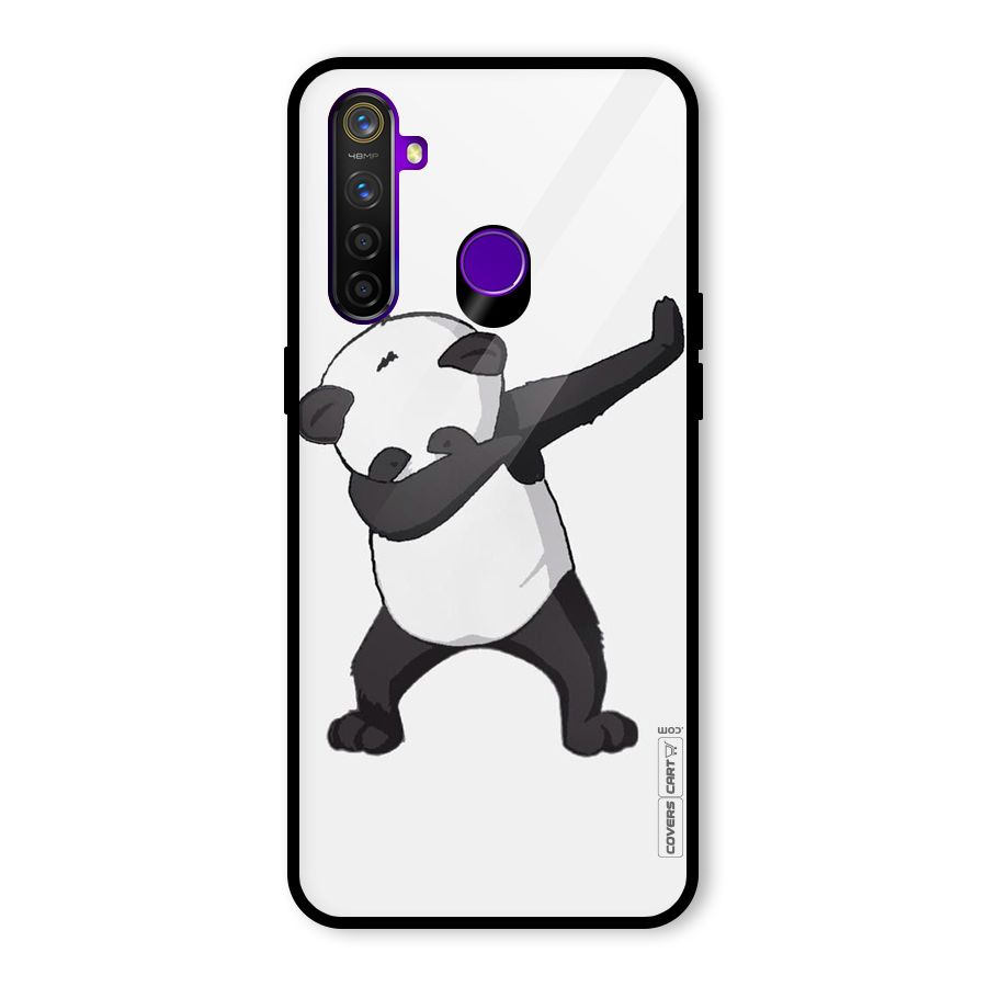 Dab Panda Shoot Glass Back Case for Realme 5 Pro