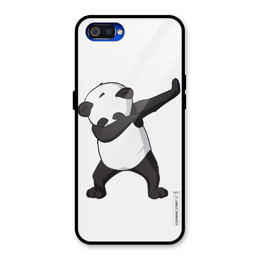 Dab Panda Shoot Glass Back Case for Realme C2