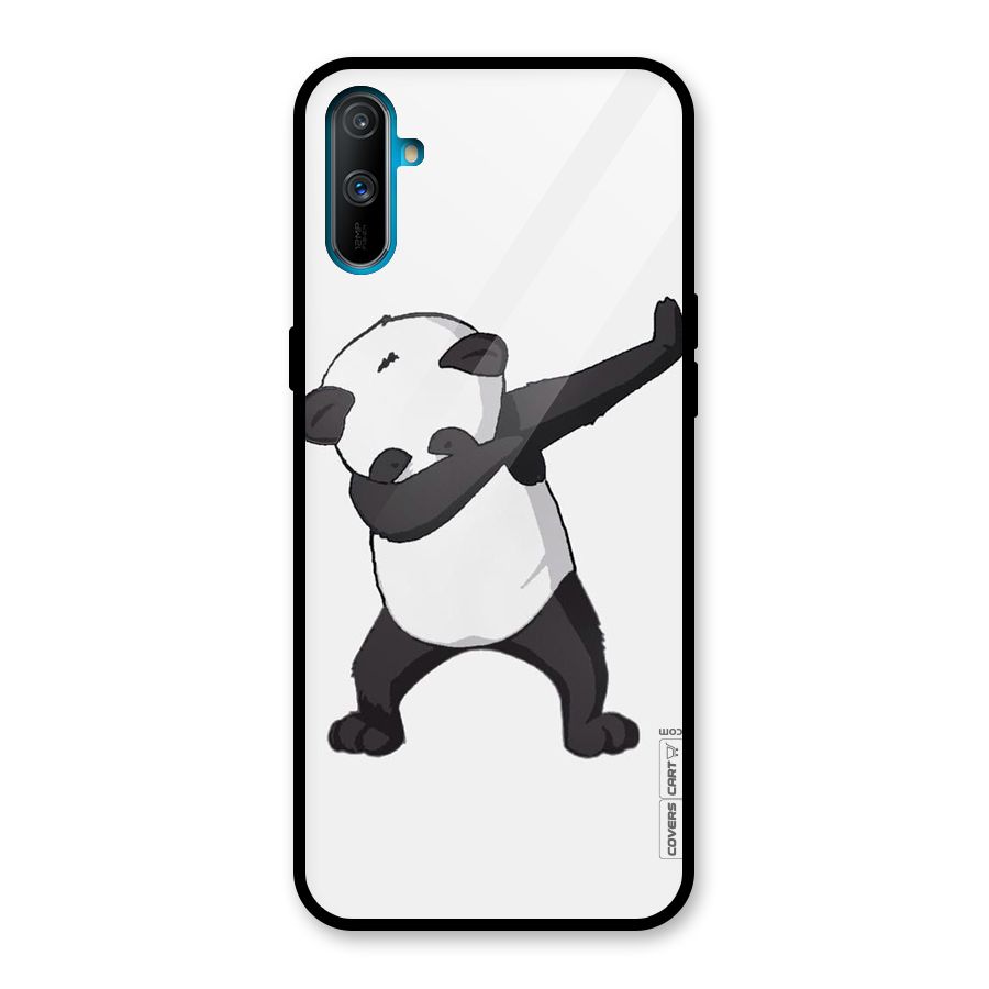 Dab Panda Shoot Glass Back Case for Realme C3