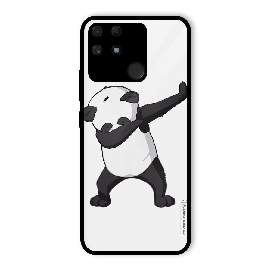 Dab Panda Shoot Glass Back Case for Realme Narzo 50A