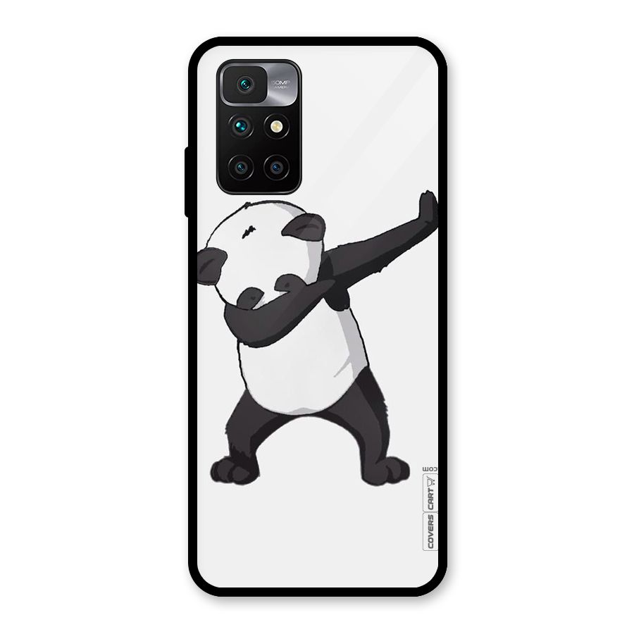 Dab Panda Shoot Glass Back Case for Redmi 10 Prime