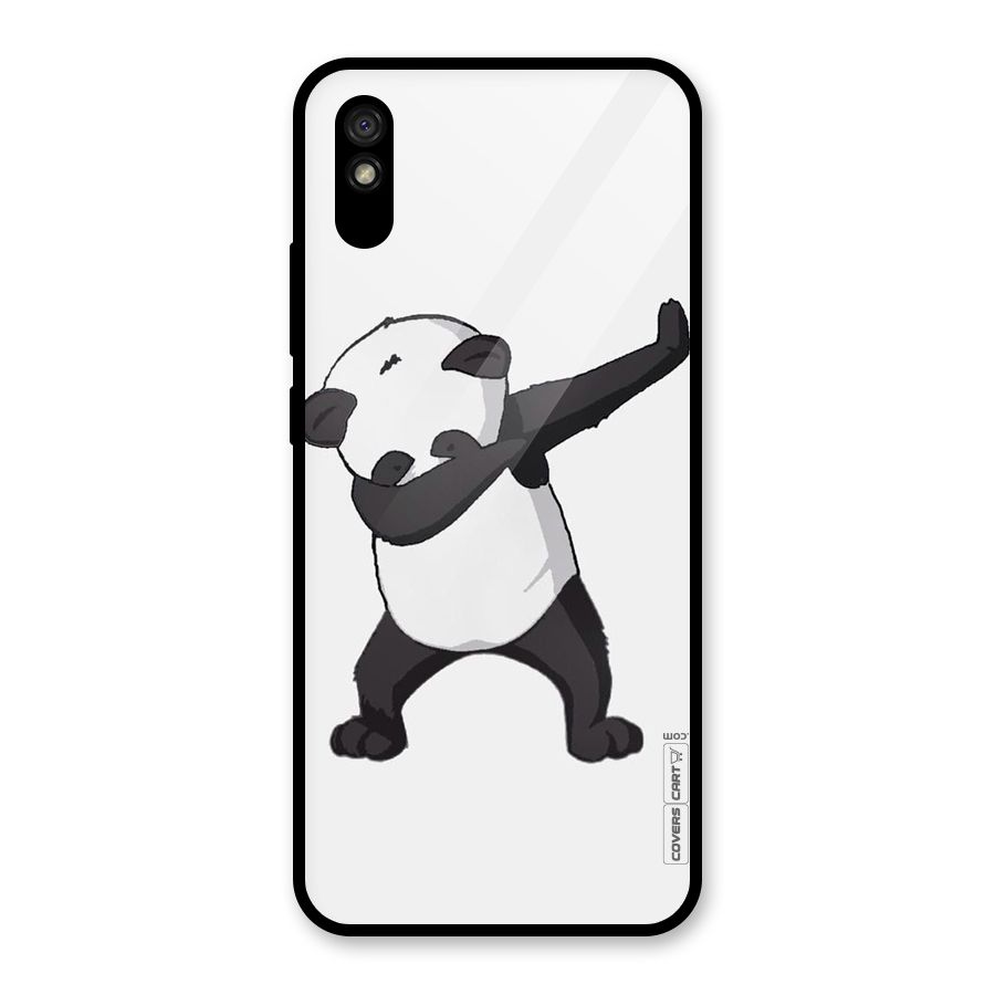 Dab Panda Shoot Glass Back Case for Redmi 9A