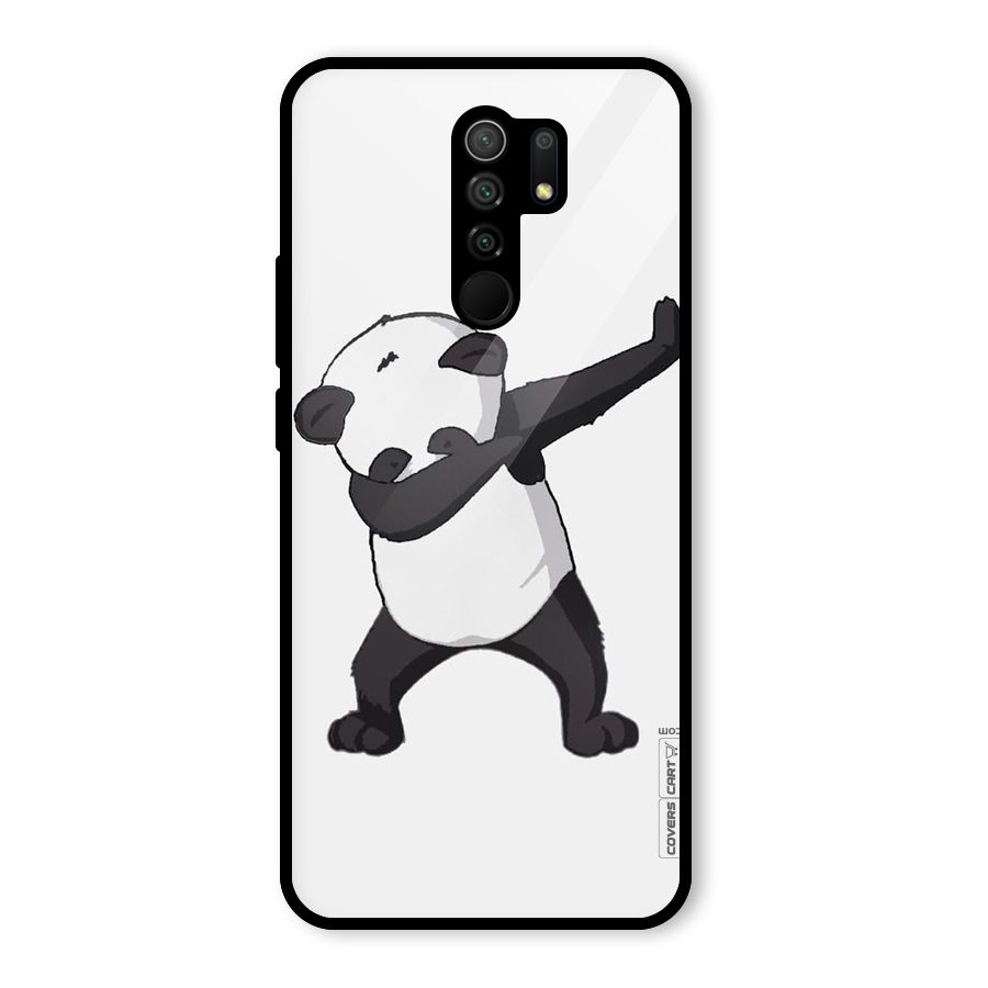 Dab Panda Shoot Glass Back Case for Redmi 9 Prime