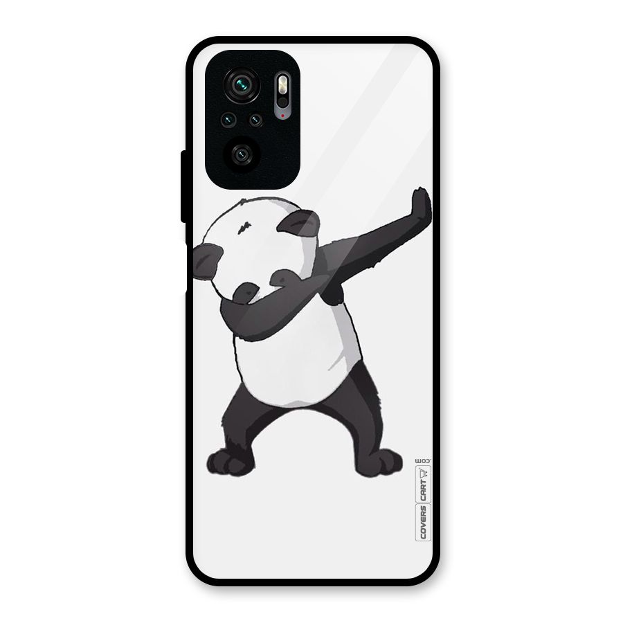 Dab Panda Shoot Glass Back Case for Redmi Note 10S