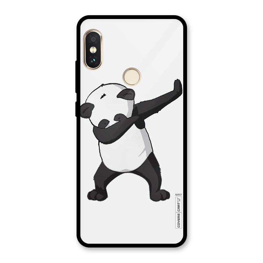 Dab Panda Shoot Glass Back Case for Redmi Note 5 Pro