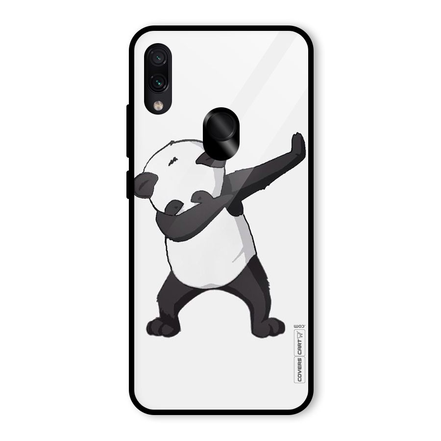 Dab Panda Shoot Glass Back Case for Redmi Note 7