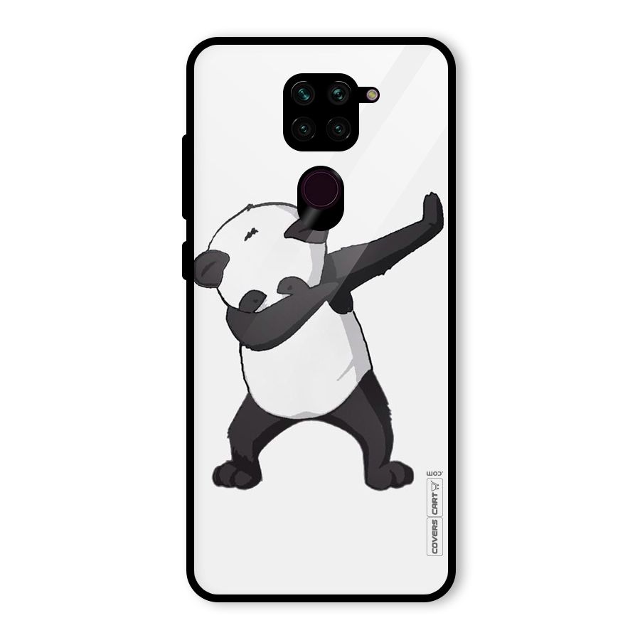 Dab Panda Shoot Glass Back Case for Redmi Note 9
