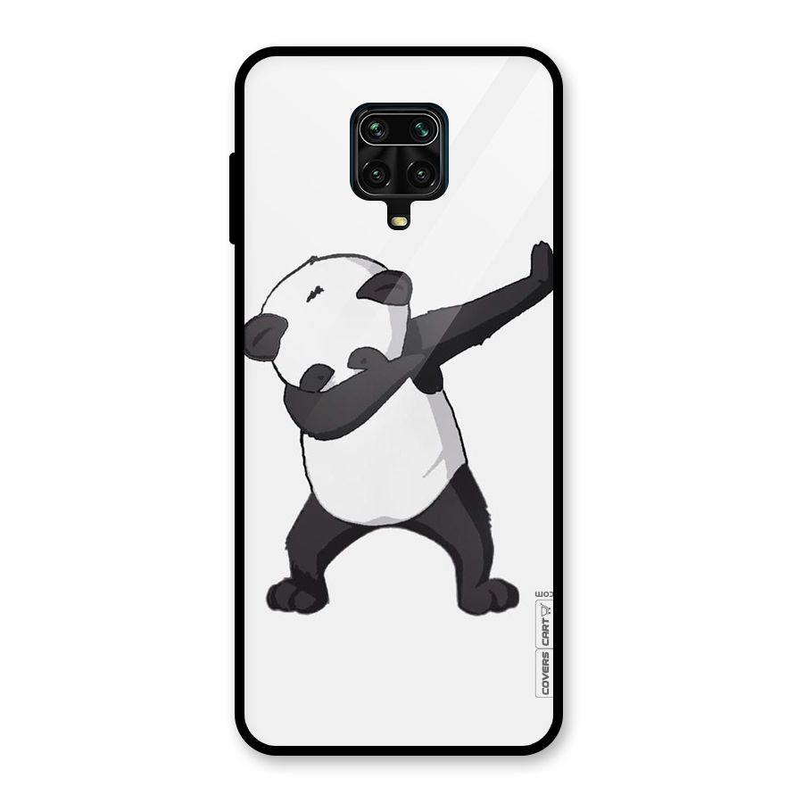 Dab Panda Shoot Glass Back Case for Redmi Note 9 Pro