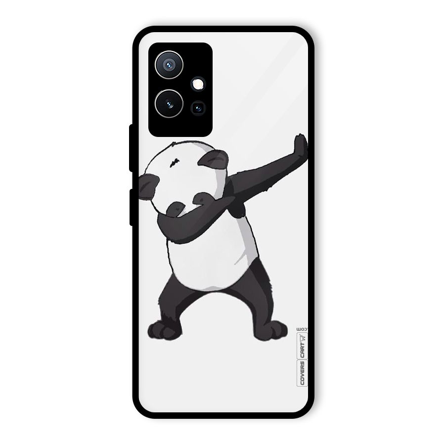 Dab Panda Shoot Glass Back Case for Vivo T1 5G