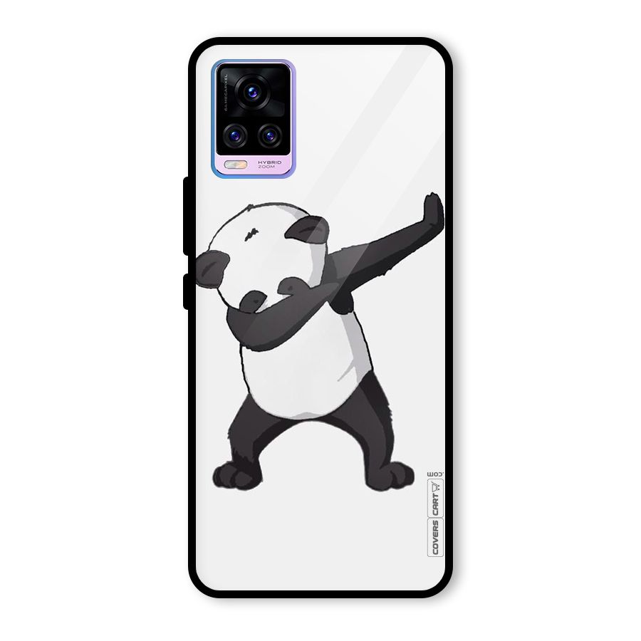 Dab Panda Shoot Glass Back Case for Vivo V20 Pro